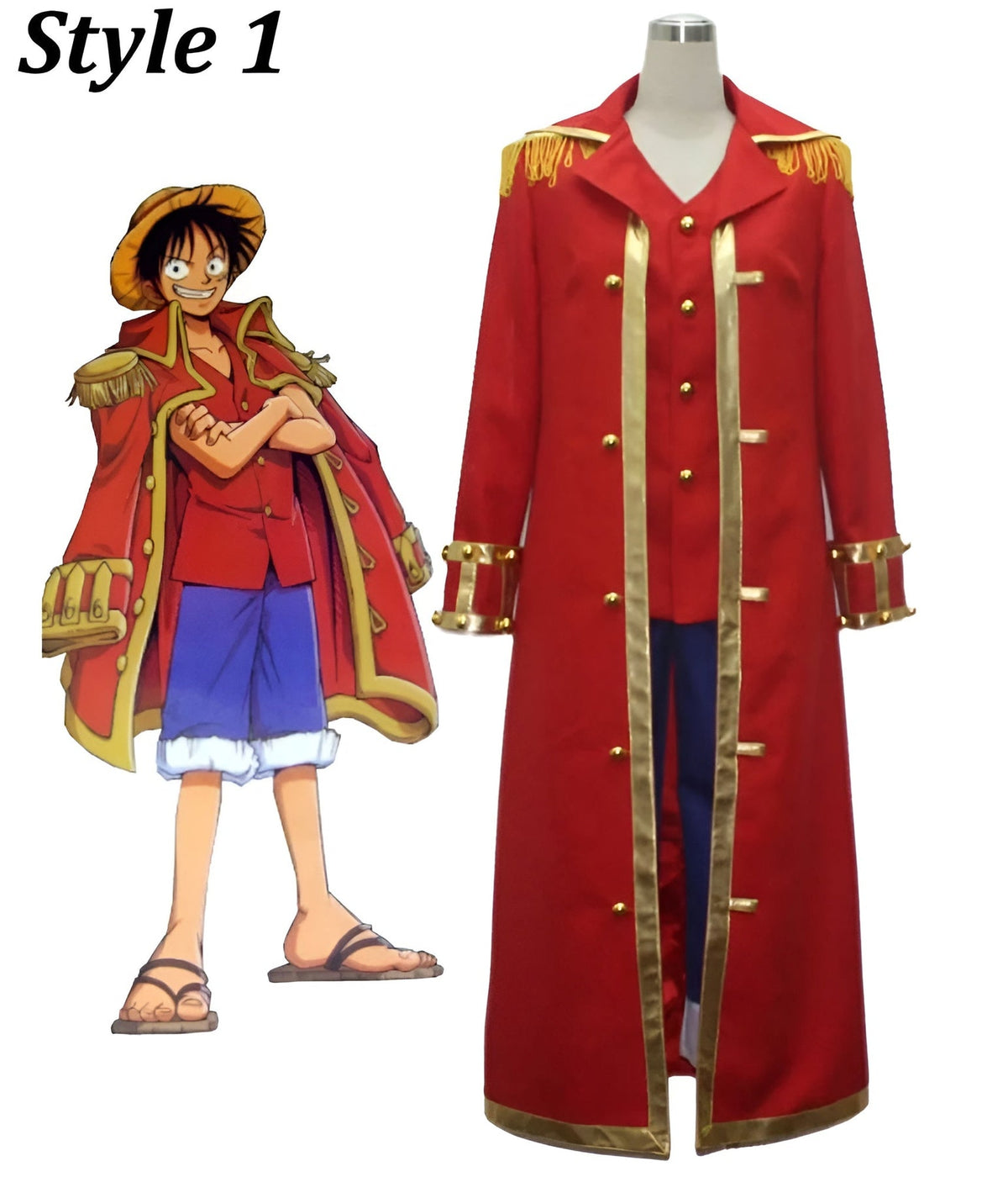 Monkey D. Luffy One Piece Cotton Long Coat