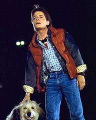 Back To The Future 2 Michael J Fox Puffer Red Vest